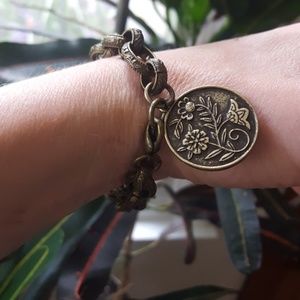 Metal‎ Coin Chain-link Bracelet - (B1)